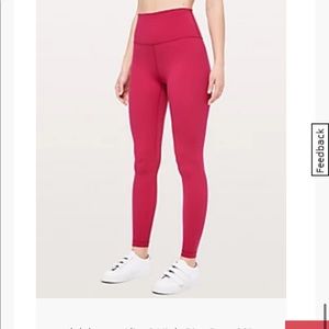 Lululemon Ruby Red Align Leggjngs
